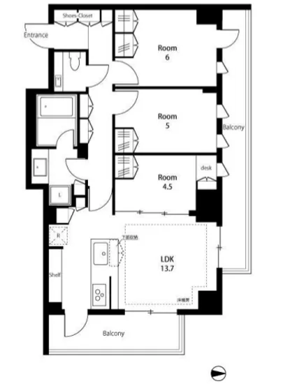 ザ・パークハウス柿の木坂 307