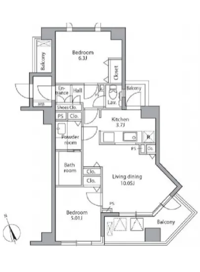 レジディア自由が丘 205