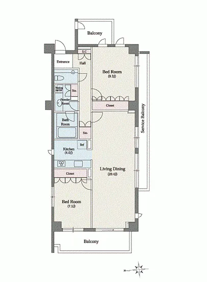 コスモリード南麻布 405