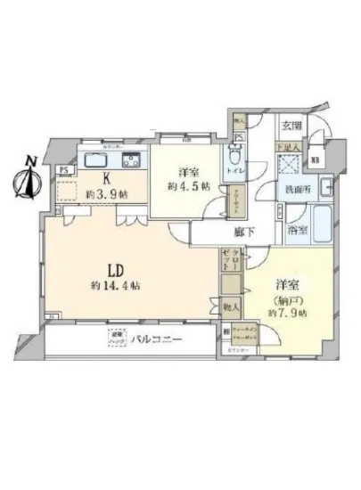 クレッセント麻布II 704