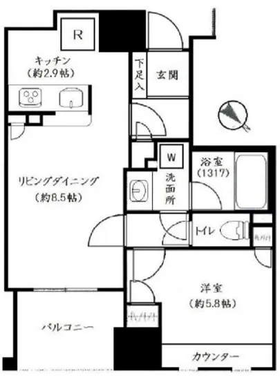 ファミール東銀座グランスイートタワー 806