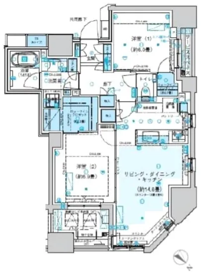 パークホームズ日本橋水天宮前 2F