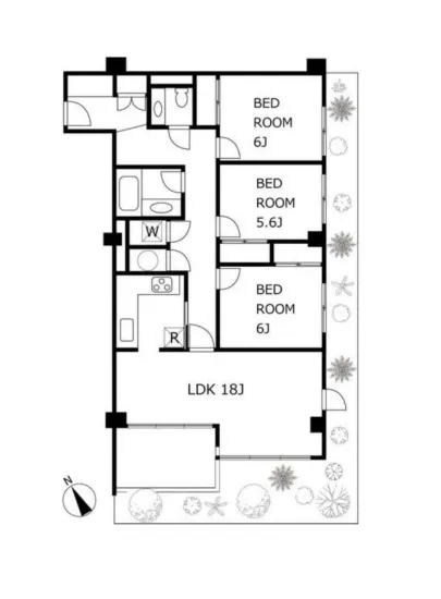 ロイヤル白金ガーデン 1F