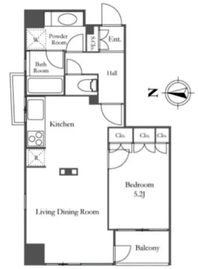 ライフェール新宿御苑ノースサイド 4F