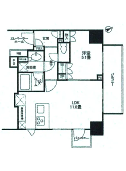 オープンレジデンシア目黒平町 5F