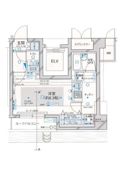 パレステュディオ白金高輪 1202