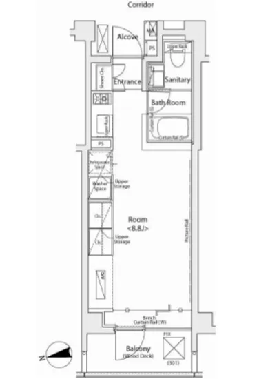 カスタリア市ヶ谷 201