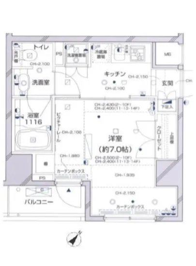 パレステュディオ新宿パークサイド 1112