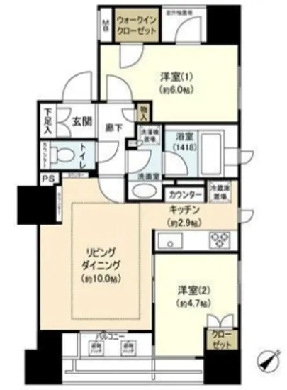 ウェリス銀座二丁目 12F