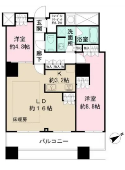 ザ・パークハウス西新宿タワー60 3516