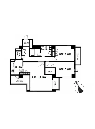カルム南青山 2階