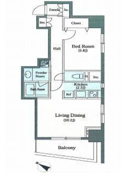 ルクレ八丁堀 302