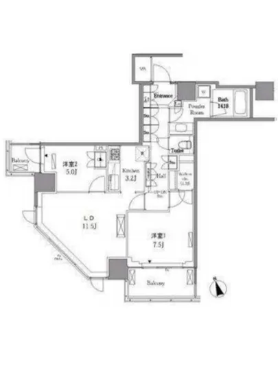 レジディアタワー目黒不動前 1911