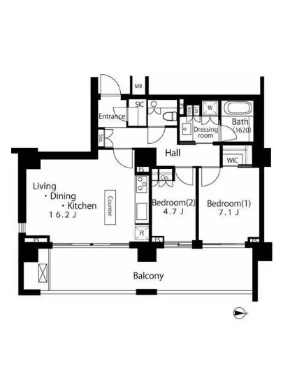 広尾ガーデンフォレスト 桜レジデンス A・B棟 B-906