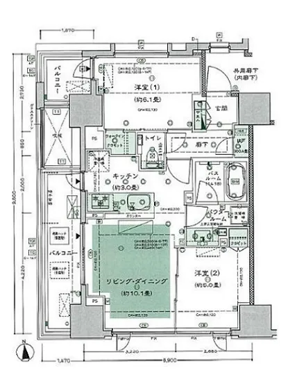 シティタワー白金 1002
