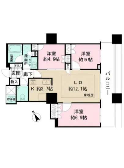 ザ・パークハウス西新宿タワー60 2214