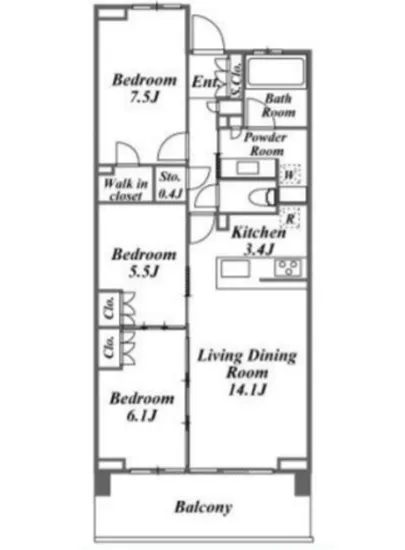 プラウド駒場 4F