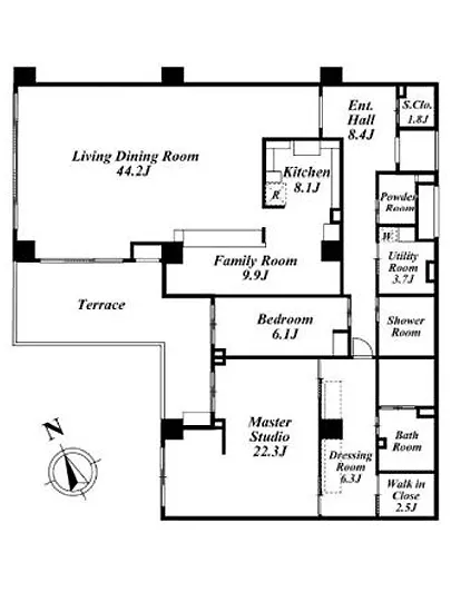 オパス有栖川テラス&レジデンス T-205