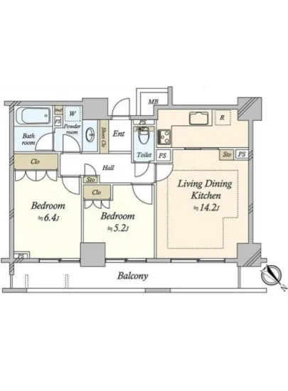 ファミール月島グランスイートタワー 24F