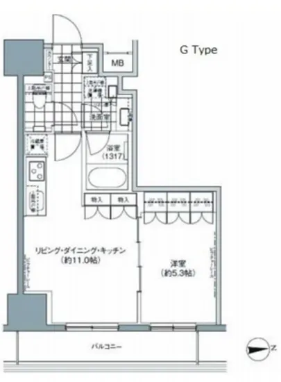パークハビオ上野3丁目 1102
