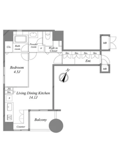 パレ・ソレイユ東日本橋 402