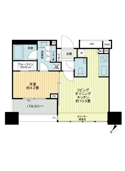 ザ・ヒルトップタワー高輪台 1303