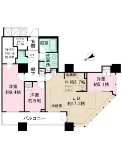 ザ・パークハウス西新宿タワー60 5408