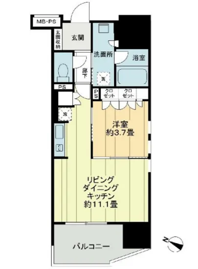 ライオンズ千代田三崎町 204