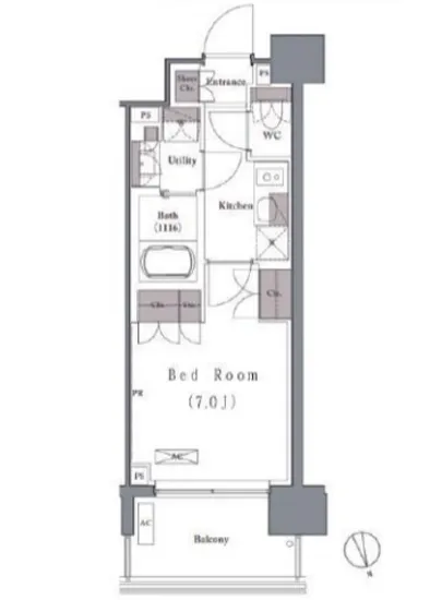 プレジリア新富町 805
