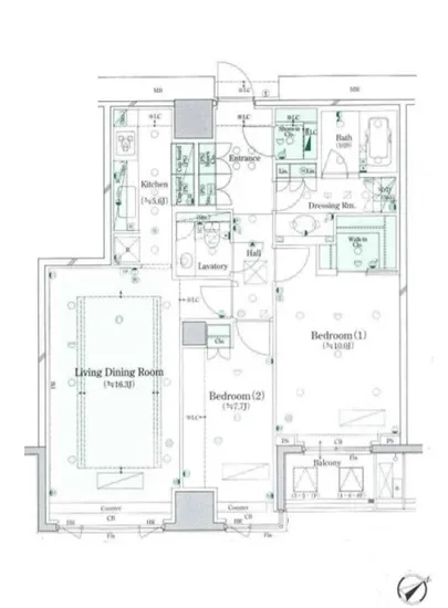 南青山テラス常盤松フォレスト B208