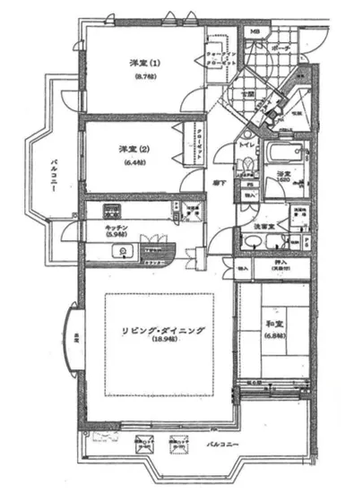 ドゥフォーレ高輪 3F