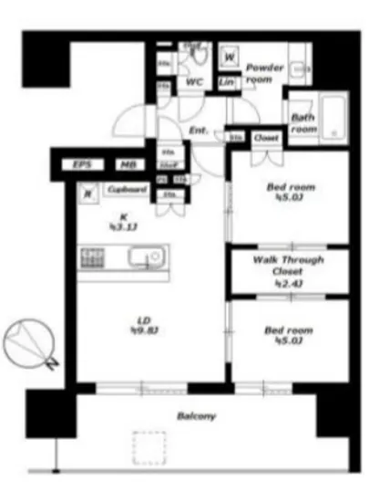 ザ・パークハウス渋谷美竹 801