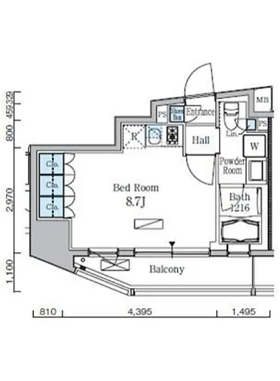 レジディア九段下Ⅱ 401