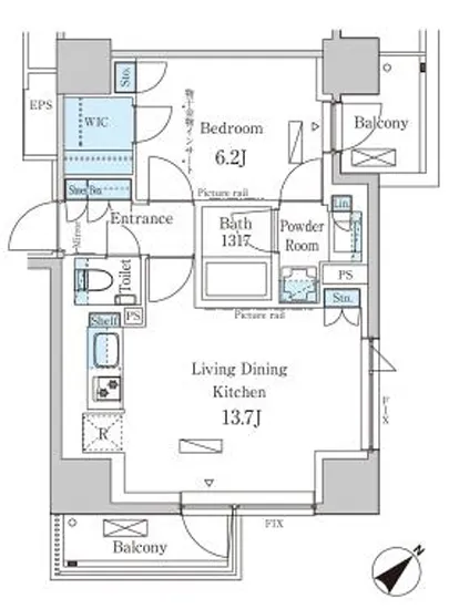 パークアクシス飯田橋レジデンス 201