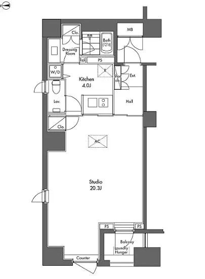 グラディート汐留ロッソ 801