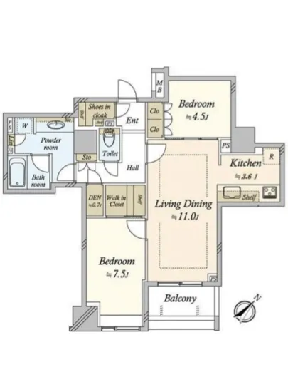 ブリリアウェリス月島 511