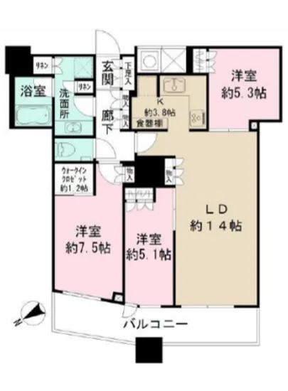 ザ・パークハウス西新宿タワー60 3105