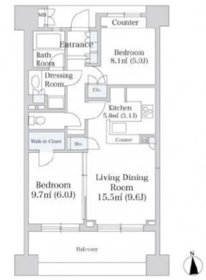 アクシルコート島津山南 202