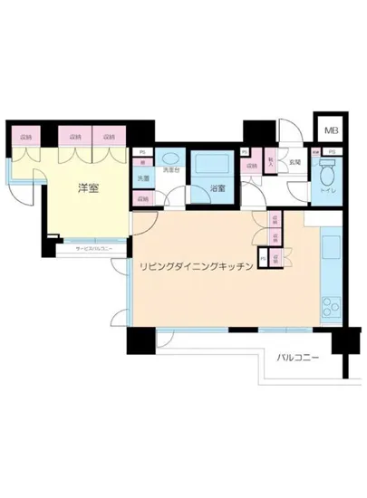 サンウッド赤坂フラッツ 7F