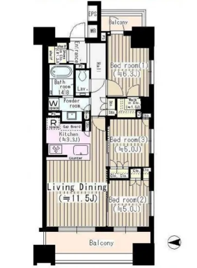 ザ・パークハウス山吹神楽坂 1004