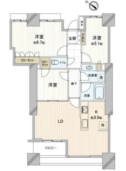 クレッセント東京ビュータワー 21F