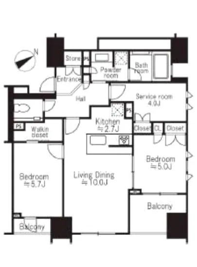 グランスイート四谷二丁目レジデンス 10F