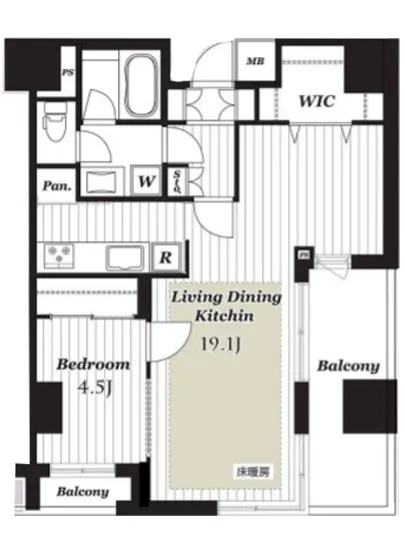 オープンレジデンシア銀座エスト 3F