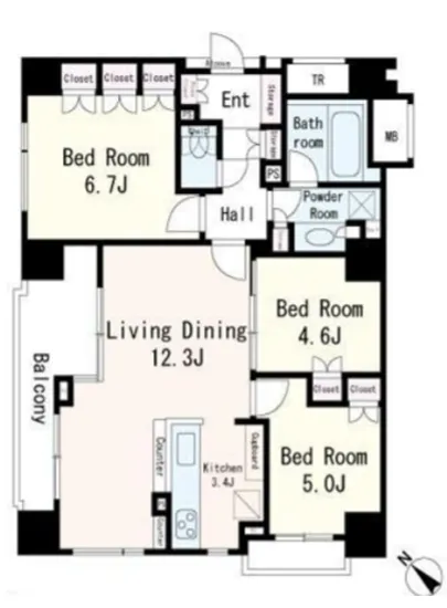 グラウス日本橋浜町 4F