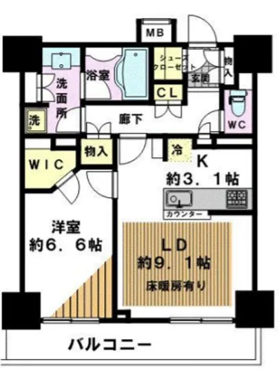 ライオンズ四谷タワーゲート 1506