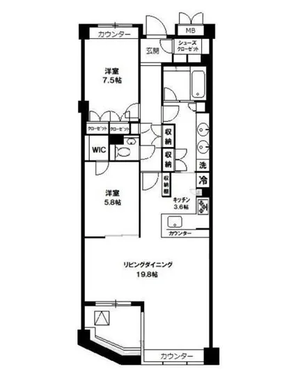 ラ・マーレ白金 4F