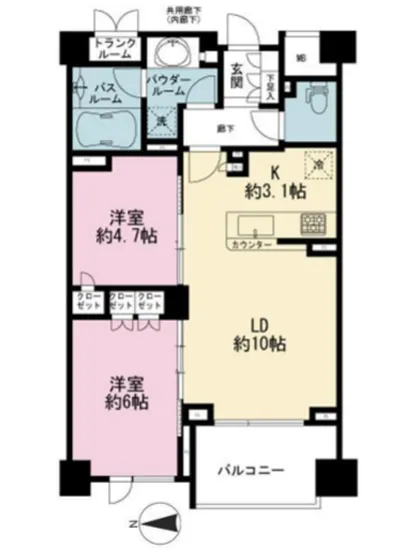 プレミアスイート外苑の杜 503