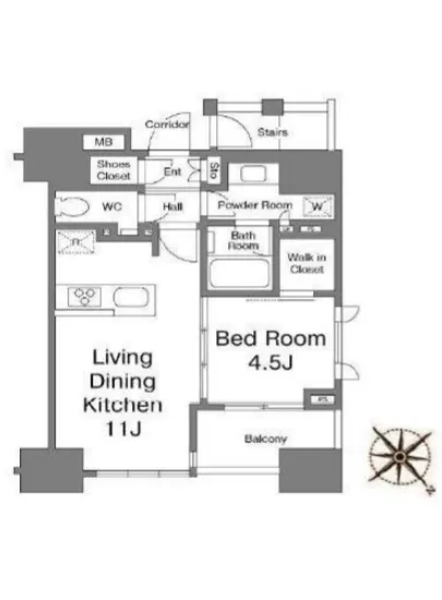 ルフォン築地ザ・レジデンス 4F