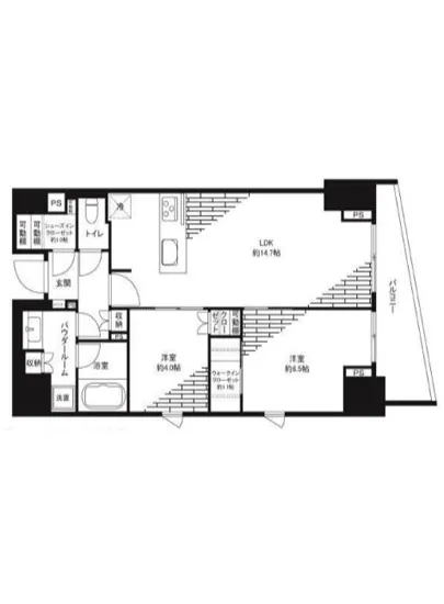 パークリュクス新宿御苑前mono 13F