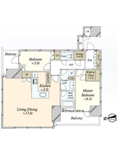 パークシティ中央湊ザタワー 19F